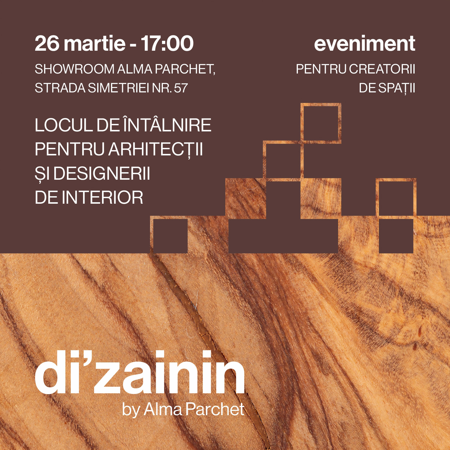 Vă invităm la di’zainin by Alma Parchet, ediția 12, eveniment dedicat arhitecților și designerilor de interior.